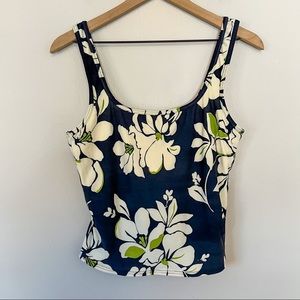 Land’s End floral printed swimsuit top